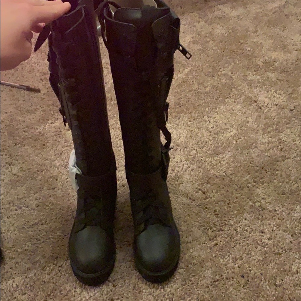 Black kickass combat boots